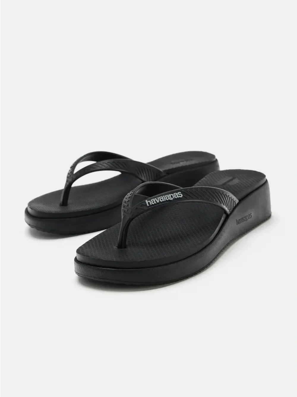 Zara x Havaiana Black Platform Sandals - Limited Edition! - Picture 1 of 2